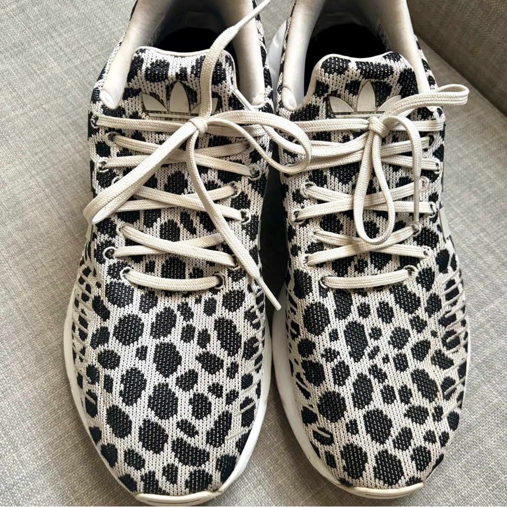 Adidas Swift Run Leopard Print Sneakers - Picture 2 of 5